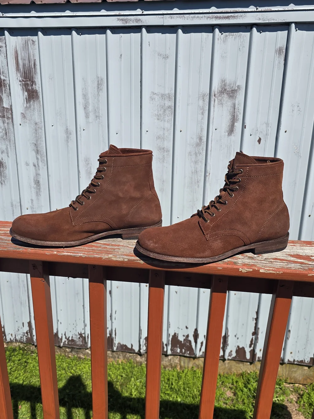 Fyre Brown Suede Tyler Lace Up Boots